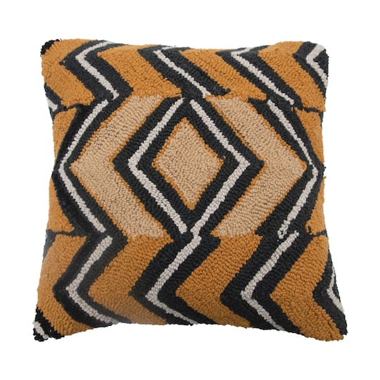 Hello Honey® Square Cotton Punch Hook Pillow